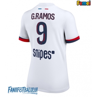 Paris Saint-Germain Goncalo Ramos #9 Tricou Fotbal Replică 2025-26 Femei Deplasare